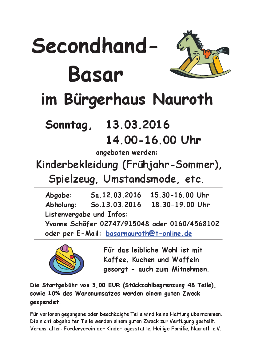 Frühjahrsbasar 2016