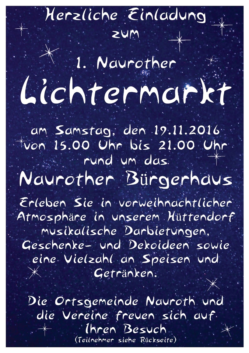 Lichtermarkt am 19.11.