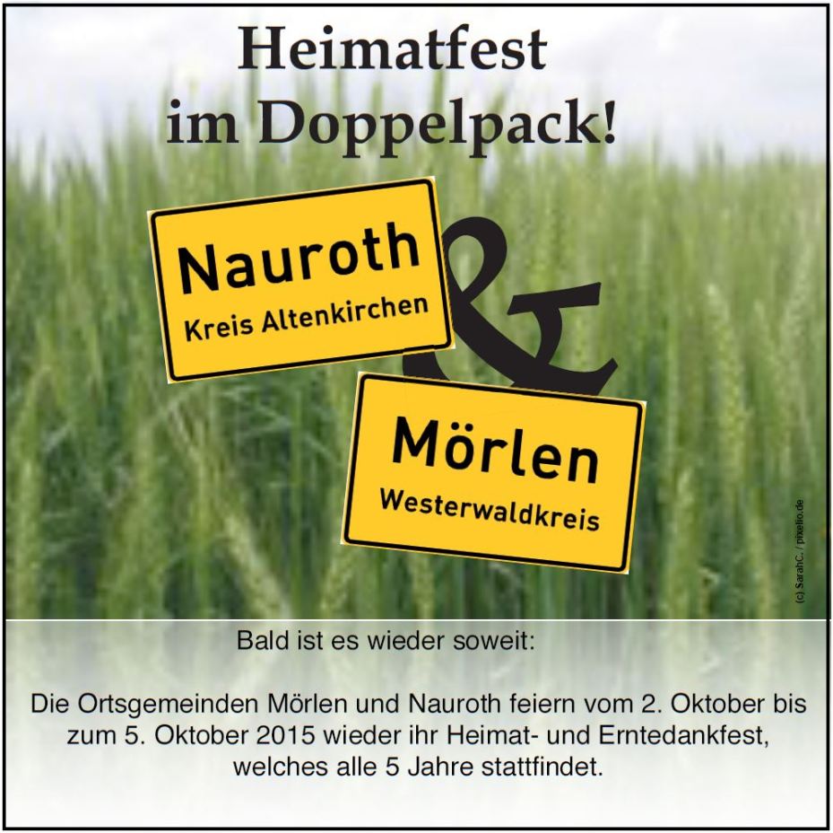 Heimat- und Erntedankfest 02.10. - 05.10.2015